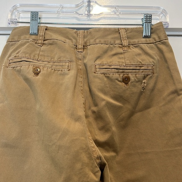 J. Crew Tan Chinos Classic Cotton Twill distressed pants size 0. - Picture 7 of 9